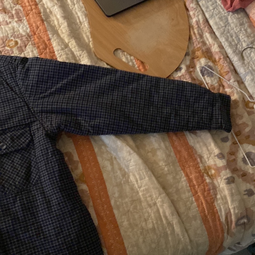 Jacket, Plaid, Blue - Picture 3 of 3